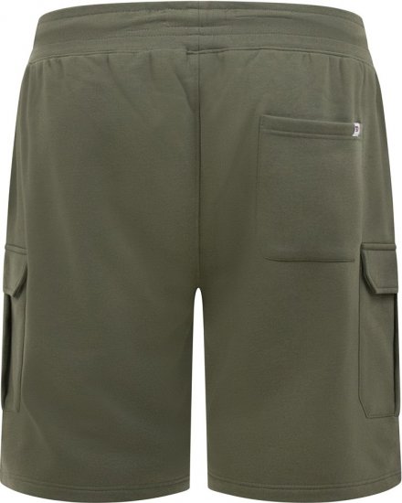 D555 Wigan 1 Elasticated Waist Fleece Cargo Shorts Khaki - Sportske hlače & kratke - Muške Trenirke Veliki Brojevi