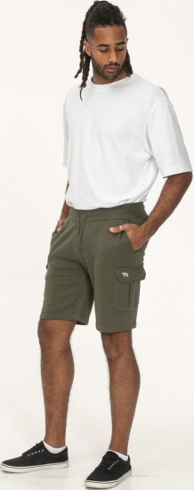 D555 Wigan 1 Elasticated Waist Fleece Cargo Shorts Khaki - Sportske hlače & kratke - Muške Trenirke Veliki Brojevi