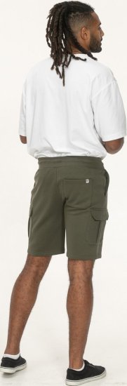 D555 Wigan 1 Elasticated Waist Fleece Cargo Shorts Khaki - Sportske hlače & kratke - Muške Trenirke Veliki Brojevi