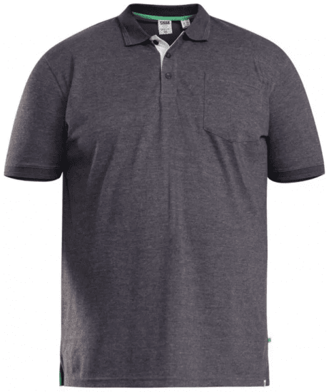 D555 Grant Polo Shirt Charcoal - Polo majice - Muške Polo Majice Veliki Brojevi
