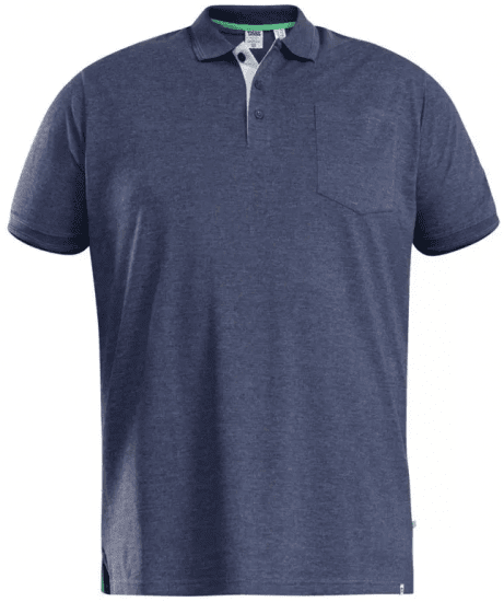 D555 Grant Polo Shirt Denim Blue - Polo majice - Muške Polo Majice Veliki Brojevi