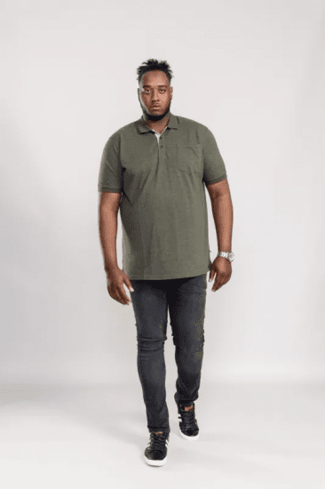 D555 Grant Polo Shirt Khaki - Polo majice - Muške Polo Majice Veliki Brojevi