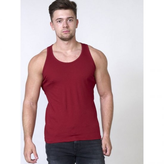D555 Fabio Tanktop Red - Majice Kratkih Rukava - Muške Majice Kratkih Rukava Veliki Brojevi 