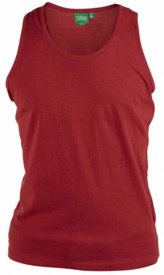 D555 Fabio Tanktop Red - Majice Kratkih Rukava - Muške Majice Kratkih Rukava Veliki Brojevi 