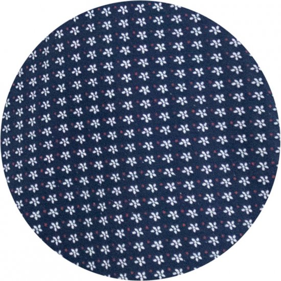 D555 Coventry AOP Polo Shirt Jacquard Collar & Ribbed Cuffs Navy - Polo majice - Muške Polo Majice Veliki Brojevi