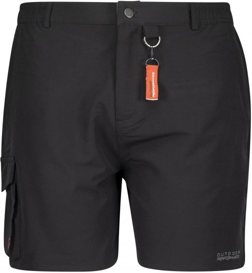 Adamo Tim Outdoor Shorts Black - Sportska & Za van Odjeća - Muške Sportska Odjeća Veliki Brojevi