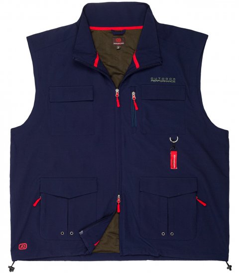 Adamo Tommy Outdoor Vest Navy - Sportska & Za van Odjeća - Muške Sportska Odjeća Veliki Brojevi