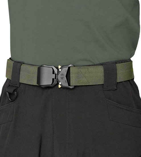 D555 Dale Tactical Stretch Webbing Belt with Heavy Duty Quick Release Buckle Khaki - Remenje - Muški remeni velikih veličina