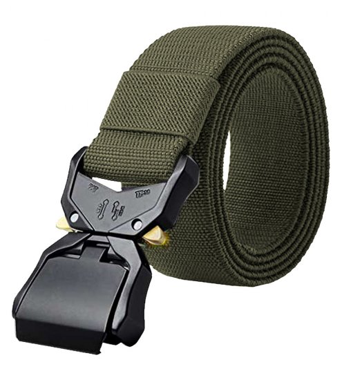 D555 Dale Tactical Stretch Webbing Belt with Heavy Duty Quick Release Buckle Khaki - Remenje - Muški remeni velikih veličina