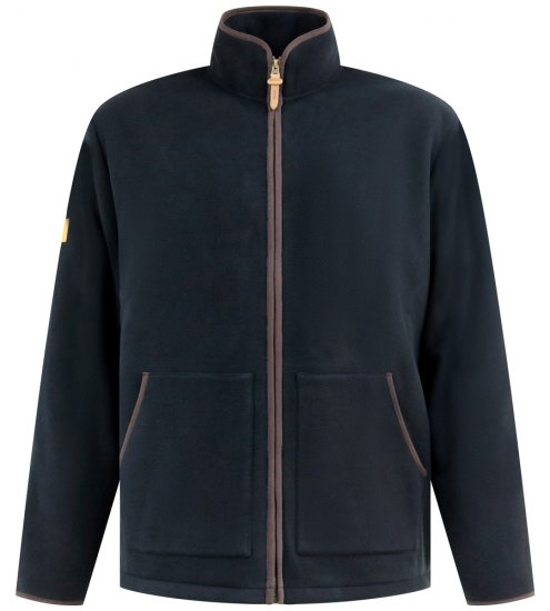D555 Louth Micro Fleece Jacket with Sherpa Lining Black - Jakne - Muške Jakne Veliki Brojevi