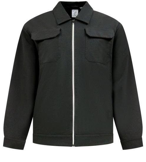 D555 Wimbledon Couture Stretch Jacket with Zipper Black TALL SIZE - Jakne - Muške Jakne Veliki Brojevi