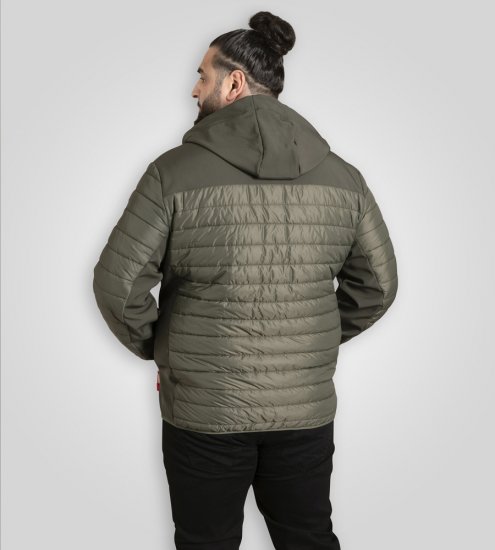 D555 Northfield Hybrid softshell jakna s kapuljačom kaki - Jakne - Muške Jakne Veliki Brojevi