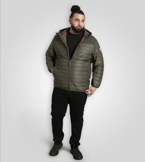 D555 Northfield Hybrid softshell jakna s kapuljačom kaki - Jakne - Muške Jakne Veliki Brojevi