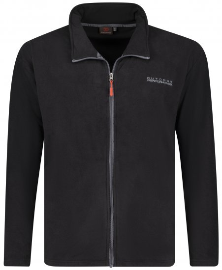 Adamo Tampa Fleece Jacket Black TALL SIZES - Dugačke veličine - Odjeća za Visoke Muškarce