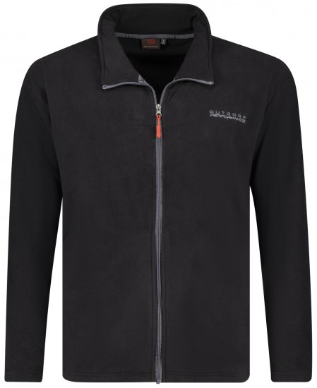 Adamo Toronto Fleece Jacket Black - Sportska & za van odjeća - Muške Sportska Odjeća Veliki Brojevi