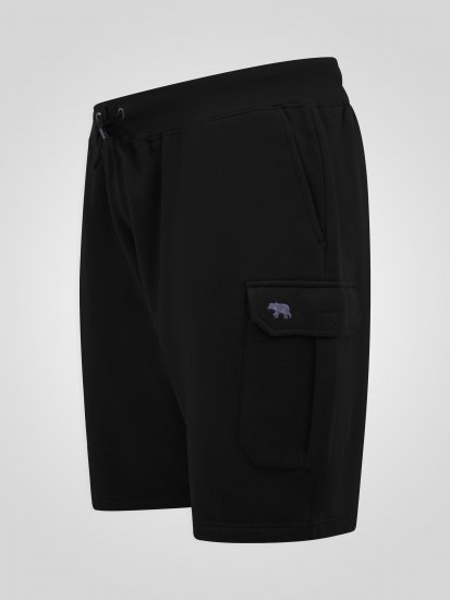 D555 Robinson 1 Fleece Cargo Kratke Hlače s Elastičnim Strukom Crna - Sportske hlače & kratke - Muške Trenirke Veliki Brojevi