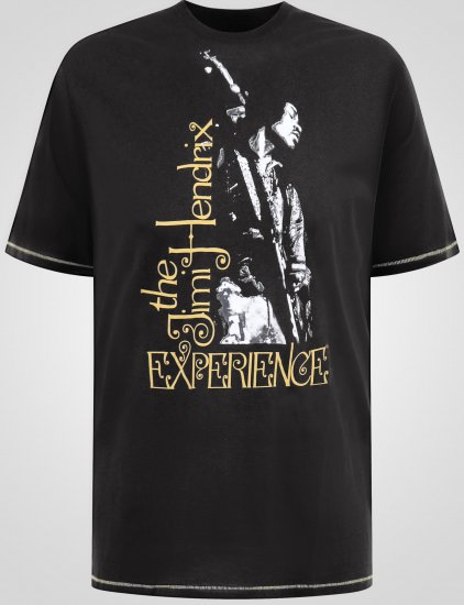 D555 Stokes Official Jimi Hendrix Experience Majica s Otiskom - Majice Kratkih Rukava - Muške Majice Kratkih Rukava Veliki Brojevi 