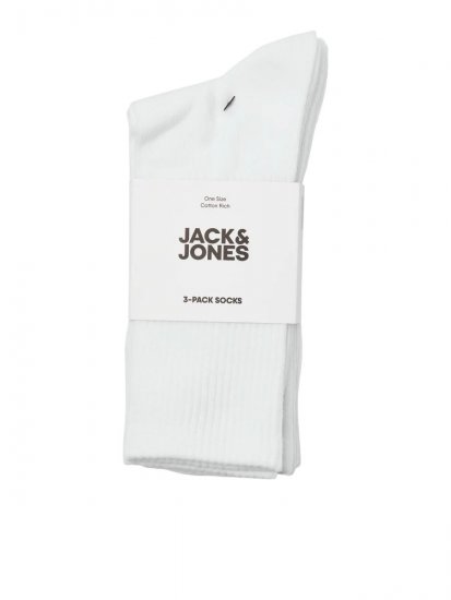 Jack & Jones Charles Teniske čarape Bijela 3-pack - Donje rublje & kupaće hlače - muške donje rublje veliki brojevi