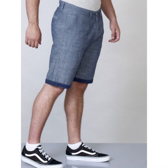 D555 Cliff Shorts Navy - Kratke hlače - Muške Kratke Hlače Veliki Brojevi 