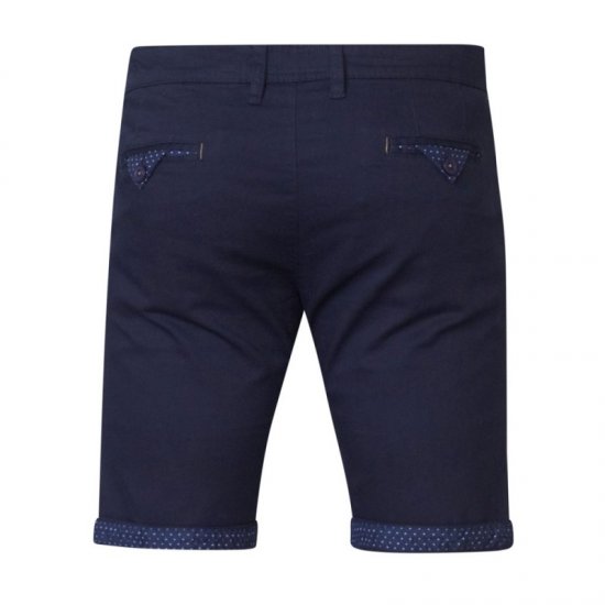 D555 Luke Stretch Shorts Navy - Kratke hlače - Muške Kratke Hlače Veliki Brojevi 