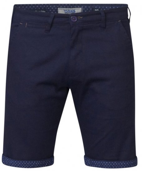 D555 Luke Stretch Shorts Navy - Kratke hlače - Muške Kratke Hlače Veliki Brojevi 