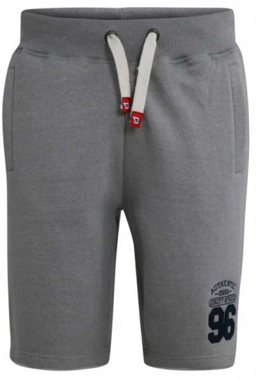 D555 Lindon Jersey Shorts Grey - Sportske hlače & kratke - Muške Trenirke Veliki Brojevi