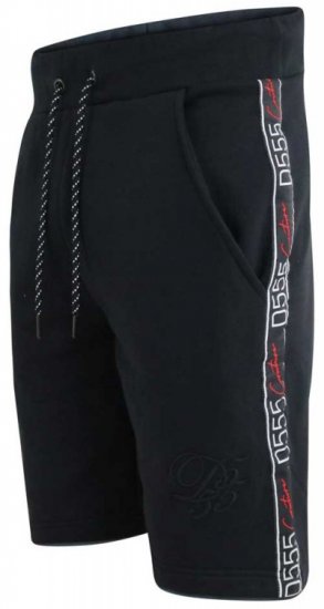 D555 Burlington Couture Jersey Shorts Black - Sportske hlače & kratke - Muške Trenirke Veliki Brojevi