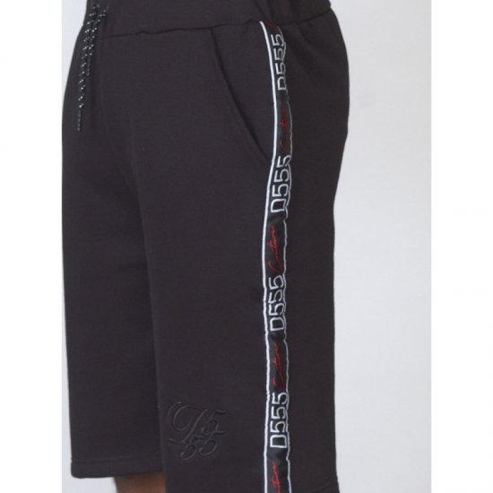 D555 Burlington Couture Jersey Shorts Black - Sportske hlače & kratke - Muške Trenirke Veliki Brojevi