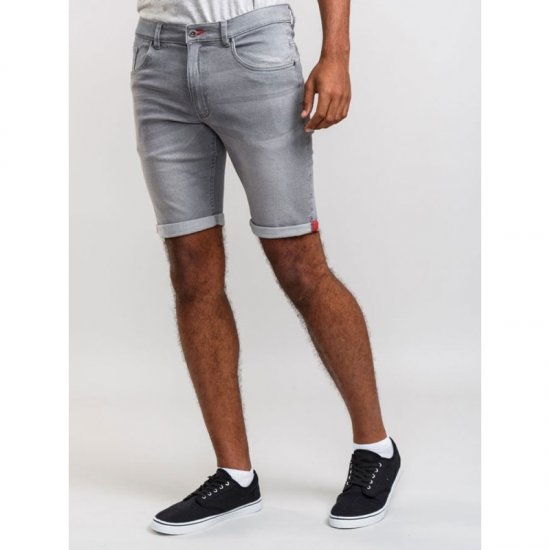 D555 Griffin Denim Shorts Grey - Kratke hlače - Muške Kratke Hlače Veliki Brojevi 