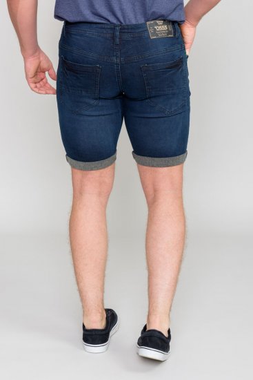 D555 BRENTWOOD Dark Blue Denim Shorts - Kratke hlače - Muške Kratke Hlače Veliki Brojevi 