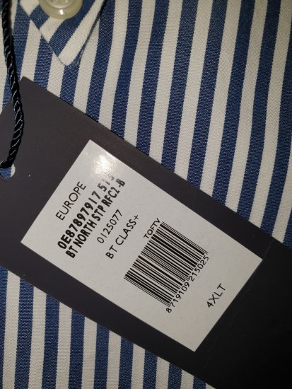 Tommy Hilfiger North Stripe Long Sleeve Shirt Blue/White - Motleyjeva luda travanjska rasprodaja - 