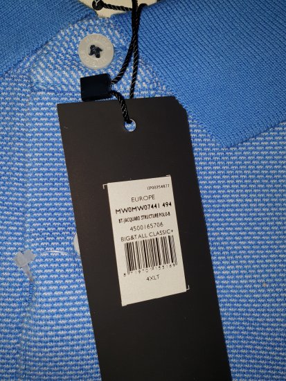 Tommy Hilfiger Jacquard Structure Polo Blue - Motleyjeva luda travanjska rasprodaja - 