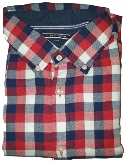 Tommy Hilfiger Red Check Long Sleeve Shirt - Motleyjeva luda travanjska rasprodaja - 