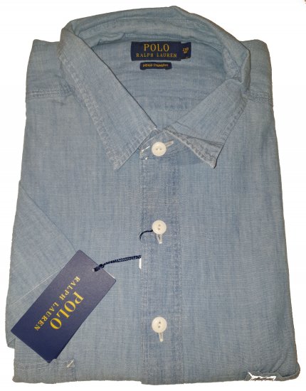Polo Ralph Lauren TC7E Short Sleeve Shirt Lite Indigo - Motleyjeva luda travanjska rasprodaja - 