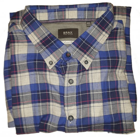 Brax 419030 Shirt Blue - Motleyjeva luda travanjska rasprodaja - 