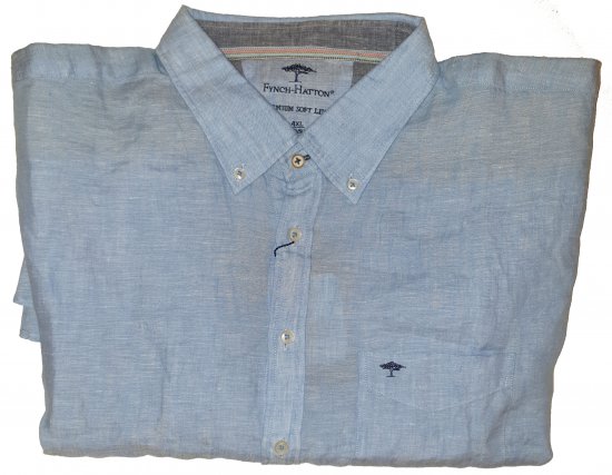 Fynch-Hatton 6152 Shirt Blue - Motleyjeva luda travanjska rasprodaja - 