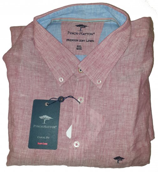 Fynch-Hatton 6156 Shirt Red - Motleyjeva luda travanjska rasprodaja - 