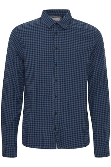 Blend Long Sleeve Shirt 4317 Dress Blues - Košulje - Muške Košulje Veliki Brojevi