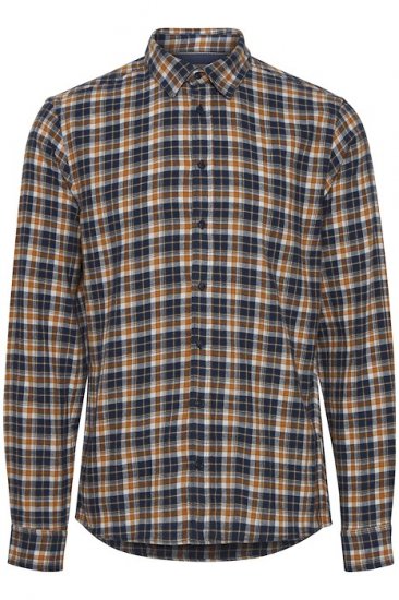 Blend Long Sleeve Shirt 4322 Dress Blues - Košulje - Muške Košulje Veliki Brojevi
