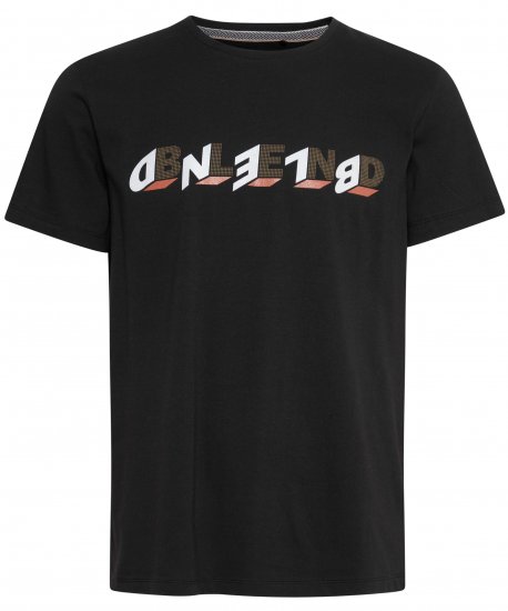 Blend 4795 T-Shirt Black - Majice Kratkih Rukava - Muške Majice Kratkih Rukava Veliki Brojevi 