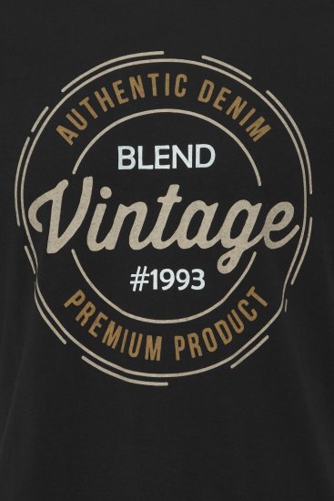 Blend 8411 T-Shirt Black - Majice Kratkih Rukava - Muške Majice Kratkih Rukava Veliki Brojevi 
