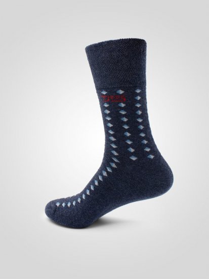 D555 Harold 3 Extra Wide Comfort Fit Socks 3-pack Navy/Denim - Donje rublje & kupaće hlače - muške donje rublje veliki brojevi