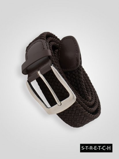 D555 Malcolm Braided Belt Brown - Remenje - Muški remeni velikih veličina