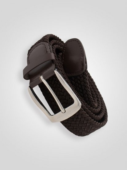 D555 Malcolm Braided Belt Brown - Remenje - Muški remeni velikih veličina
