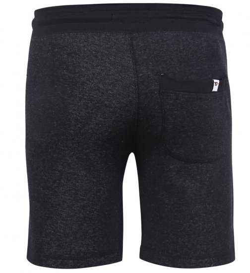 D555 HARLOW Jersey Shorts Black Twist - Sportske hlače & kratke - Muške Trenirke Veliki Brojevi