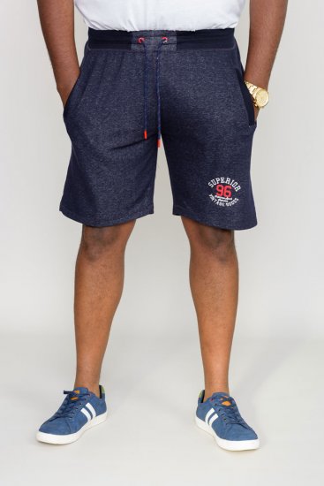 D555 HARLOW Jersey Shorts Denim Marl - Sportske hlače & kratke - Muške Trenirke Veliki Brojevi