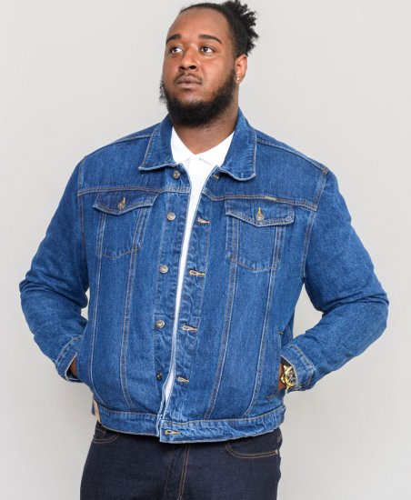Duke Trucker Denim Jacket Blue - Jakne - Muške Jakne Veliki Brojevi