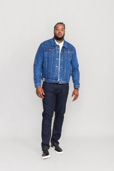 Duke Trucker Denim Jacket Blue - Jakne - Muške Jakne Veliki Brojevi