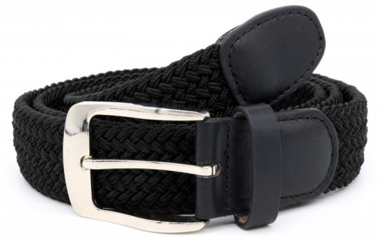 D555 Simon Braided Belt Black - Remenje - Muški remeni velikih veličina
