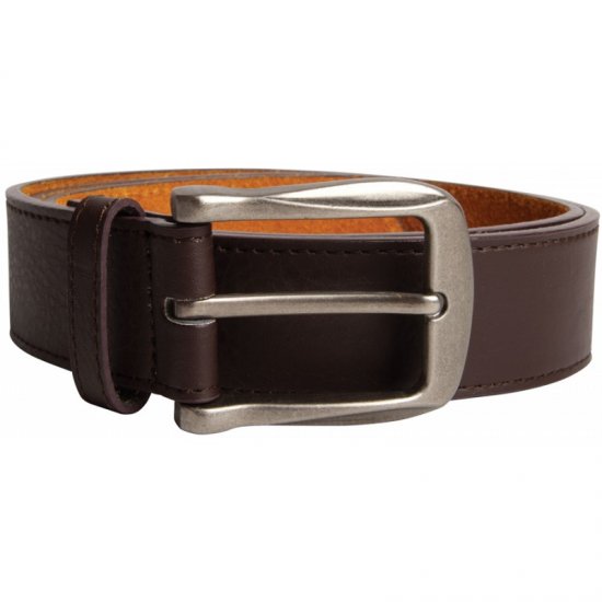 D555 Harrison Leather Belt Brown, 4cm - Remenje - Muški remeni velikih veličina
